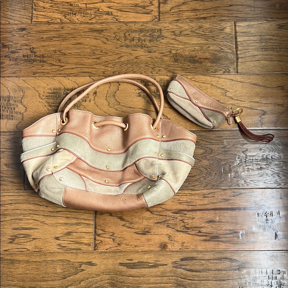 Cole Haan bag and matching wristlet